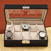 Personalized Men's Leather Watch Case