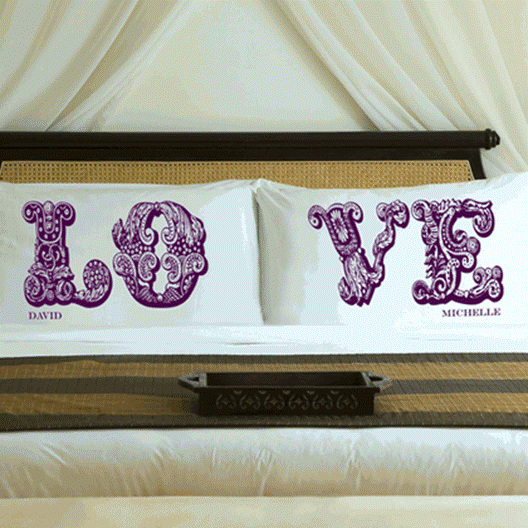 Personalized Love Pillow Case Set